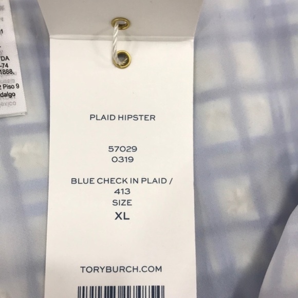 Tory Burch Plaid Hipster Bikini Bottoms - Picture 4 of 10